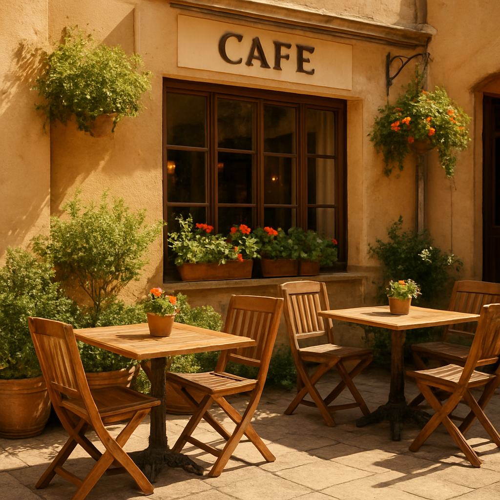 Sonnige Terrasse
